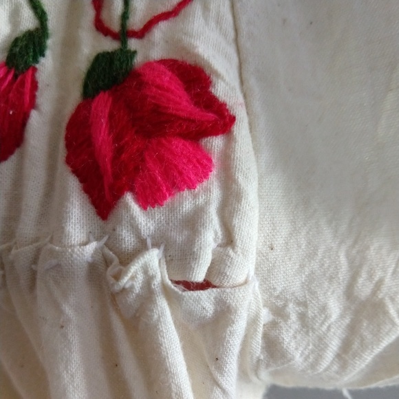 SOLD Vintage Handmade Embroidered Maxi Dress - Picture 5 of 8